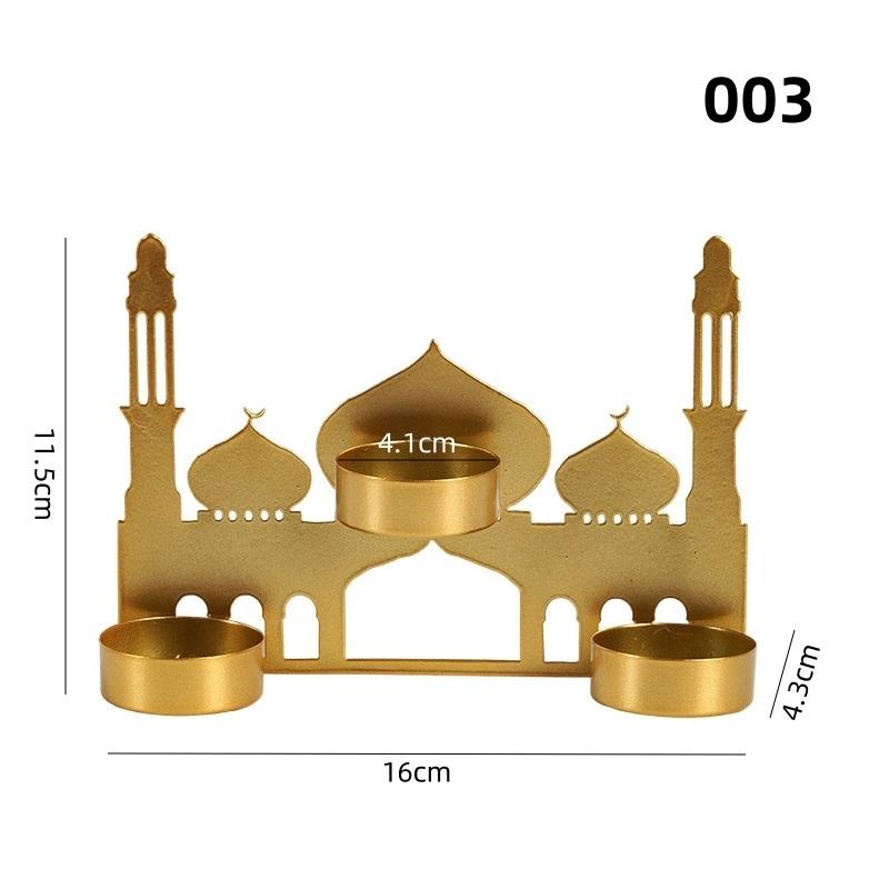 3D Металлический Подсвечник Рамадан Ид Мубарак Карим Подсвечник Подсвечник Настольные Украшения Декор Стола для Исламских Домашних Вечеринок ADM