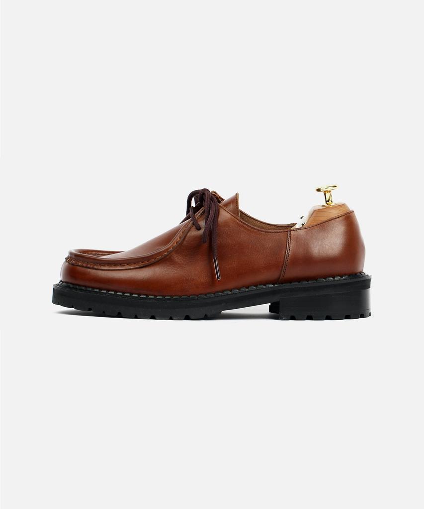 Custommood Richard Cowhide Tyrolean Derby Shoes (Italy Oil Brown)