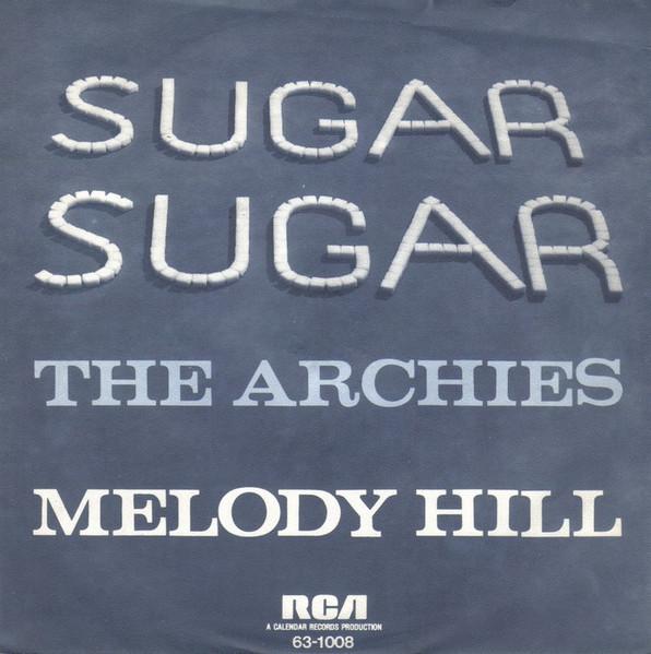 7-дюймовая пластинка ARCHIES Sugar Sugar 631008 RCA 1969 Германия Рок Б/у