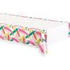 Plastic Bordered Party Table Cover