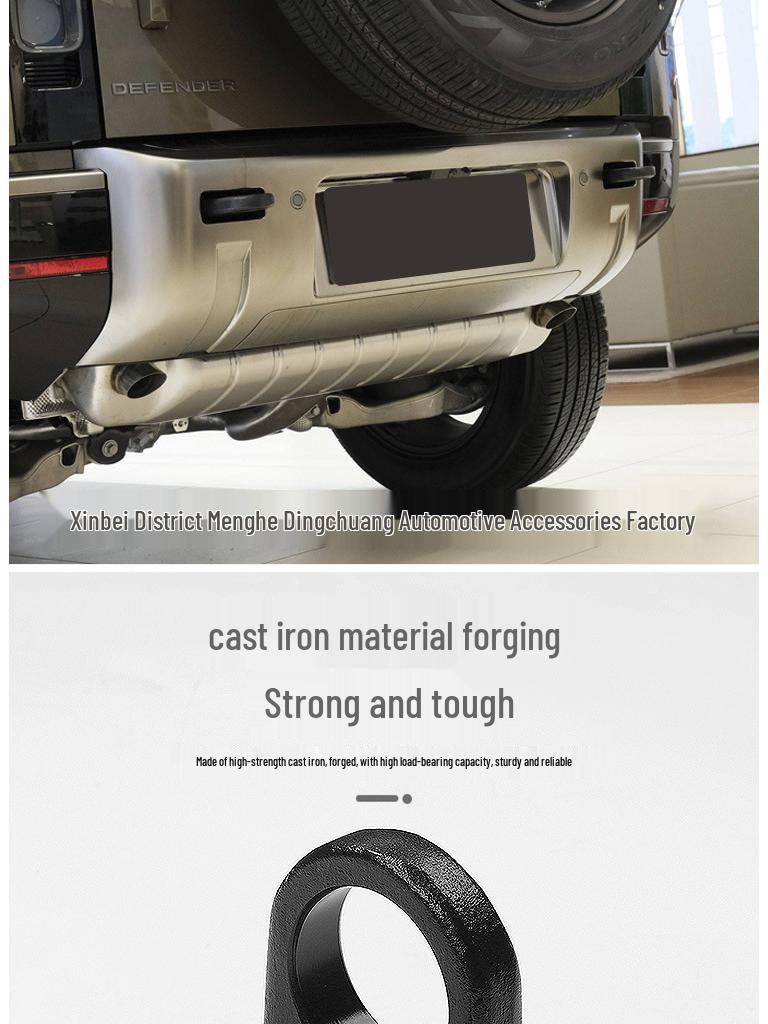 Land Rover Defender 110 Tow Hook & Front Wheel Hub Guard for 2020-21 Models