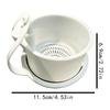 Sink Food Catcher Basket Adjustable Garbage Grid with Push-to-pour Design Kitchen Food Waste Catcher for Pasta Soup Stain Hair