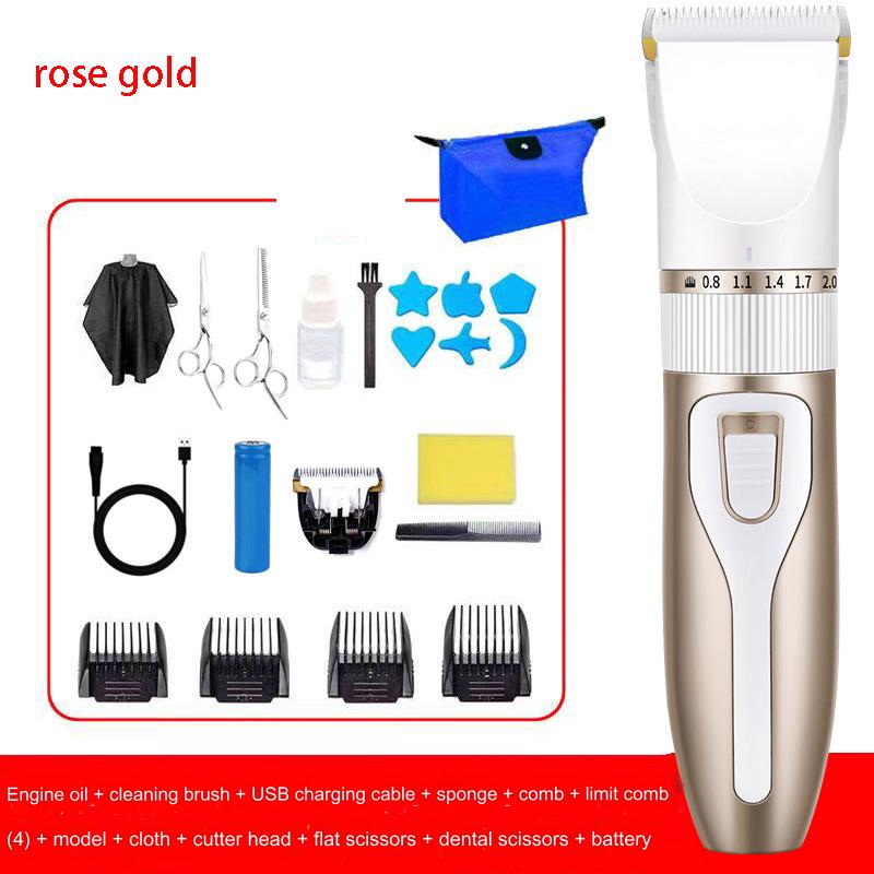 Профессиональный электрический парикмахерский набор, электрическая машинка для стрижки волос, бритва, ножницы для стрижки волос с легкой головкой, перезаряжаемая машина для стрижки волос для мужчин