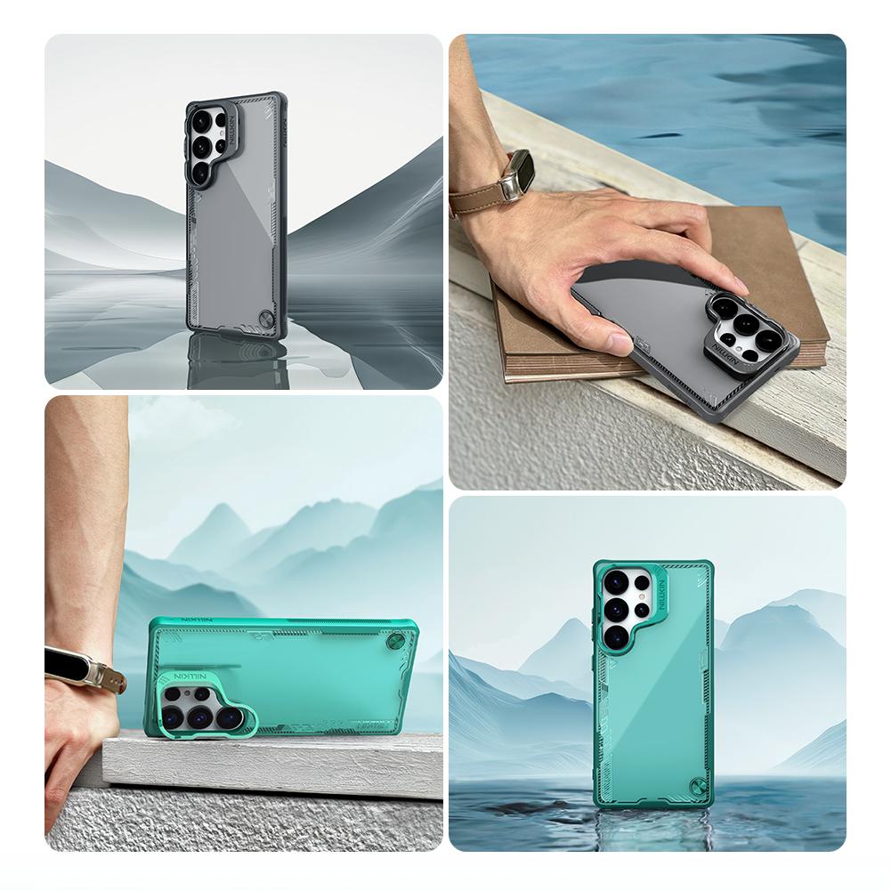 For Samsung Galaxy S25 Ultra 5G Case NILLKIN Iceblade Prop for Magnetic Privacy Lens Camera Hollow Protect Cover