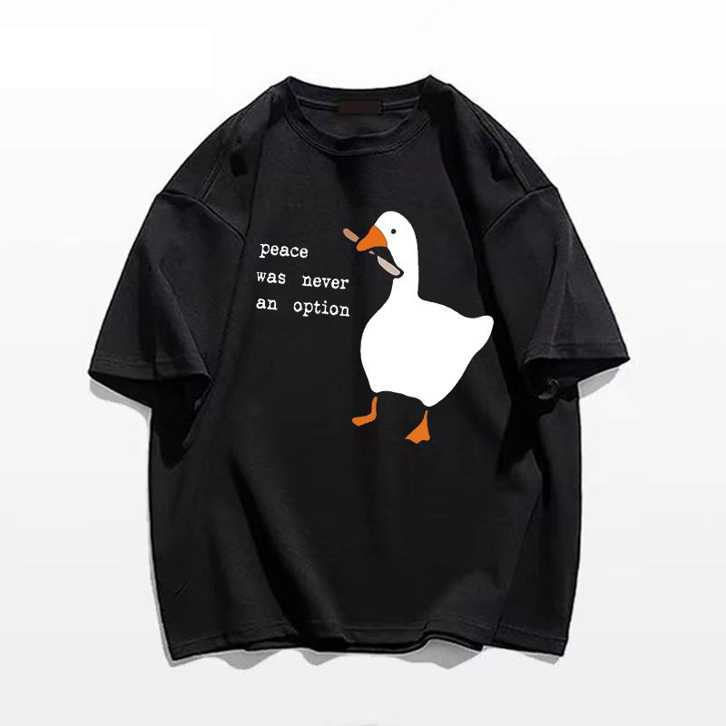 «Мир никогда не был вариантом» Kawaii забавный принт женская футболка крутая уличная футболка мягкая дышащая футболка винтажная футболка с круглым вырезом