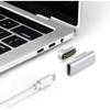 Магнитный адаптер USB C Type-C, боковая вилка, колено, 20-контактный полнофункциональный адаптер, зарядка, передача данных