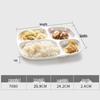 Ruhan Melamine 6-Compartment Divided Dinner Plate