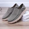 Весенние мужские повседневные парусиновые туфли без застежек, дышащие, легкие, двухцелевые, ленивые, одинарные туфли, удобные, с плоской подошвой