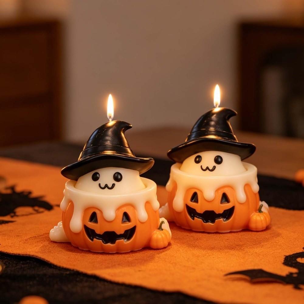DIY Halloween Ornament Mold Silicone Multi-purpose Candle Wax Mold Heat-resistant Non-stick Epoxy Resin Plaster Mold Gift Making