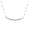 [Q2853] - Silver 'Choreography' Silver Necklace (rhodium-plated) - 45 Cm - 40x3 Mm