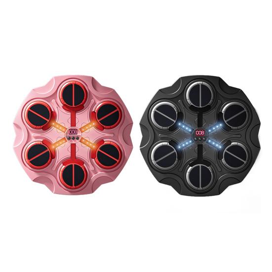 Музыкальная мишень для бокса со световым эффектом, совместимая с Bluetooth-соединением, регулируемая скорость, сложная тренировка, электронное оборудование для тренировки ударов