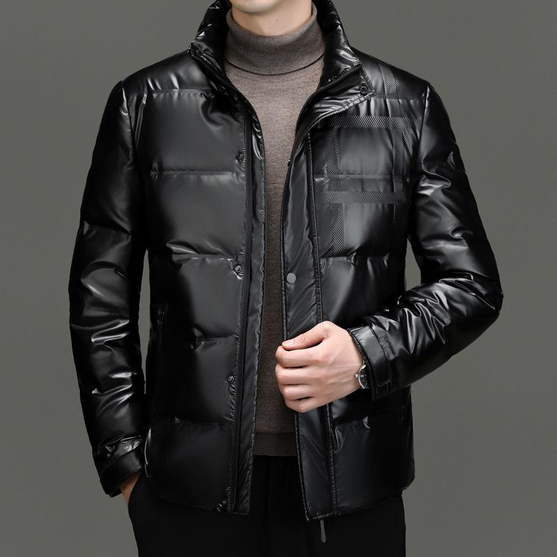 New Year's Down Jacket Men's Winter Warmth Thin 90 Down Men's Jacket Stand Collar Men's Clothing
