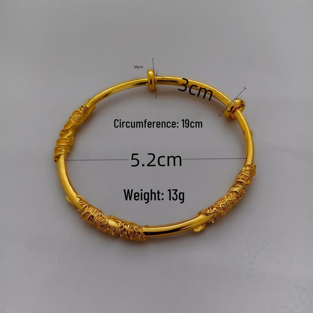 Позолоченный филигранный браслет-манжета с цветком - Регулируемый браслет пуш-пул для женщин, Идеальный подарок.