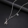 Retro Silver Mechanical Rabbit Necklace Female Cold Wind Pendant Design Personalized Collarbone Sweater Chain