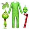 1 комплект детский комбинезон на Хэллоуин зеленый пушистый зверь косплей костюм включает в себя маска перчатки шарф набор фото реквизит одежда для выступлений