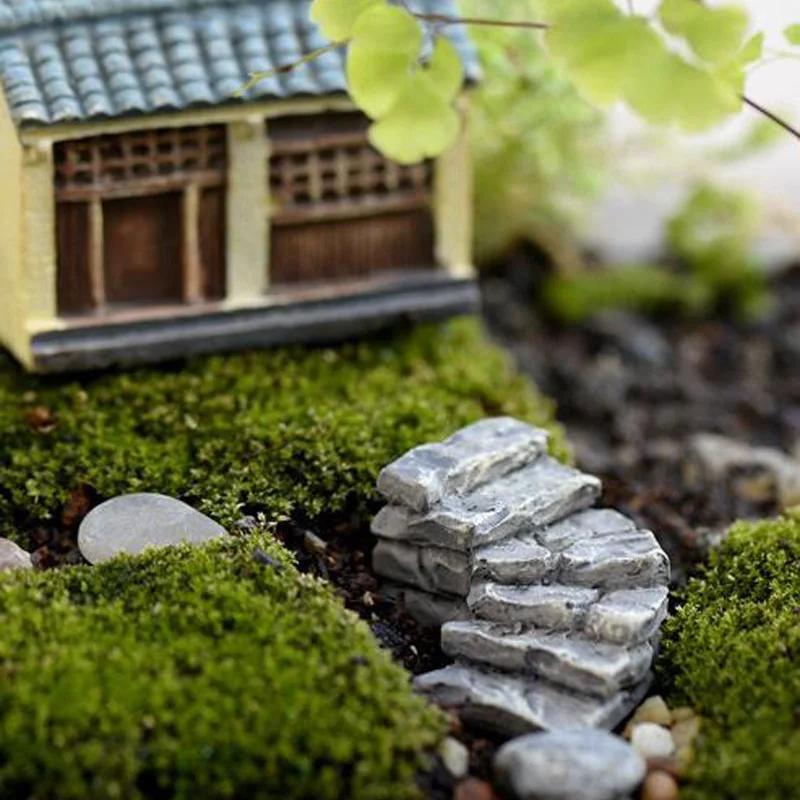 Мини-фигурка для творчества, изгиб моста, домика, гриба, забора, фигурка для творчества, горшок для растений, садовое украшение, миниатюрный декор для сада «Сделай сам»