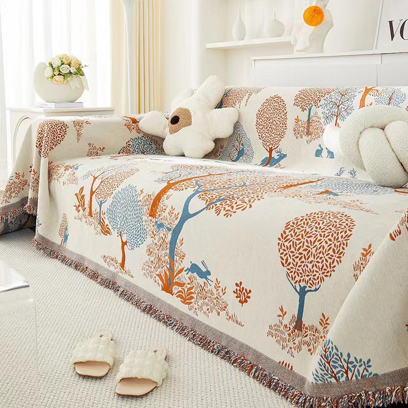 Four Seasons Universal Sofa Cushion New Chenille Universal Sofa Cover Cloth Towel Full Cover Cover Cat Scratch-proof Cushion