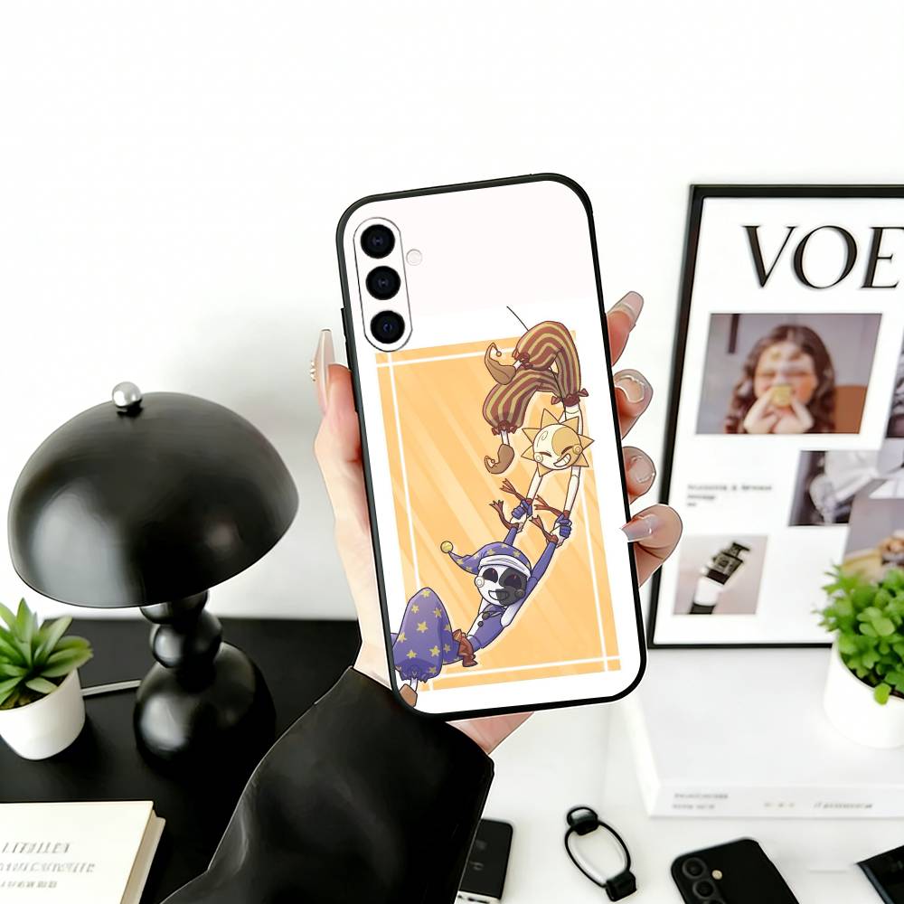 Чехол для телефона Fnaf G-Game S-Sundrop & M-Moondrop для Samsung Galaxy A73,A72,A71,A70,A53,A52,A51,Другие Мягкий Черный Чехол
