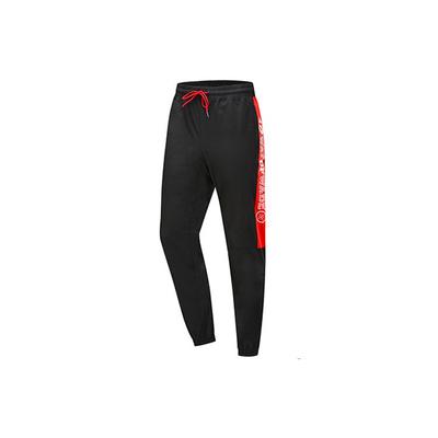Мужские брюки-джоггеры Li Ning Wade Series с цветным принтом и буквенным принтом, черные AKXP263-1
