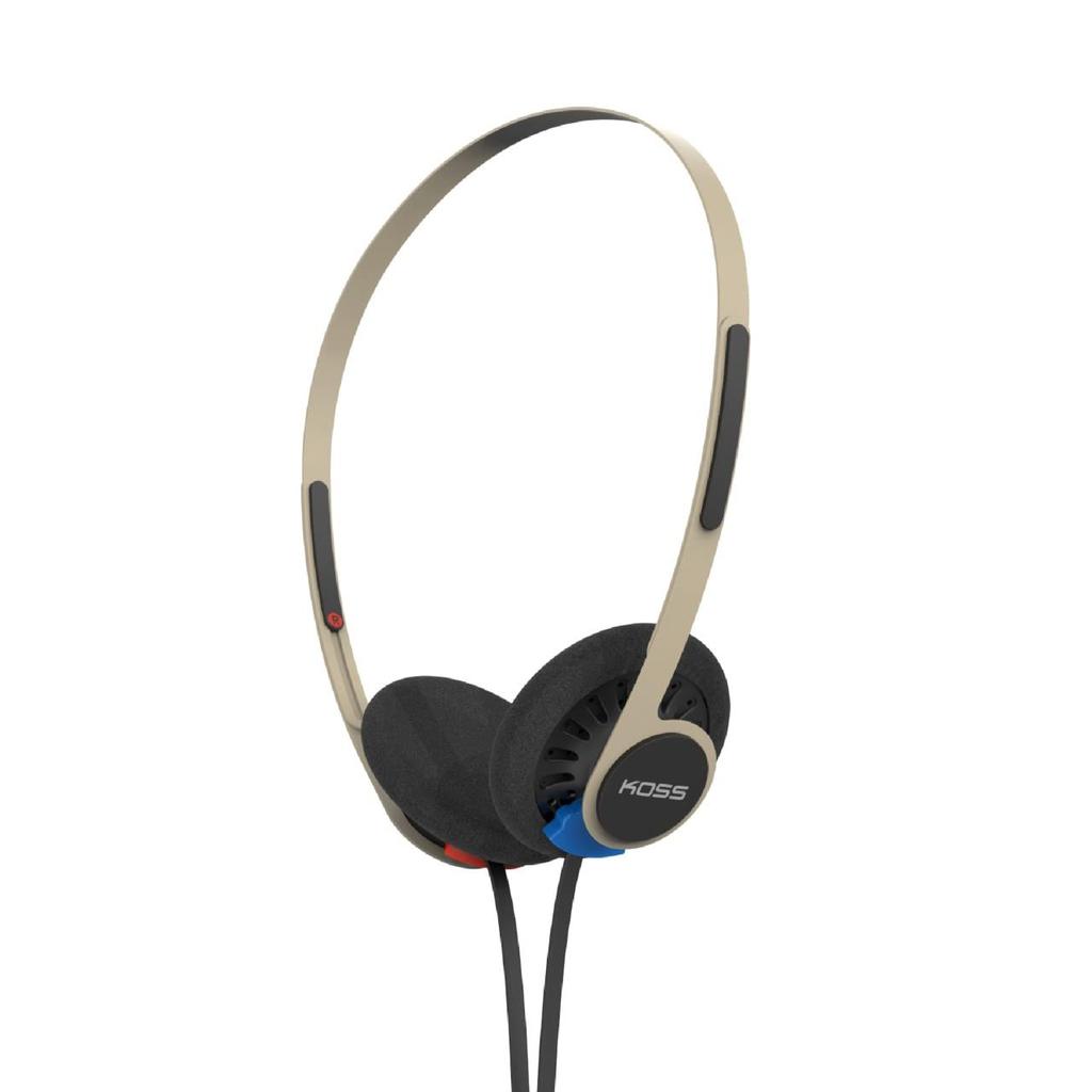 KOSS KPH40 Utility Headphones Detachable Cord System Ultra Light Design S On-Ear (Rhythm Beige)