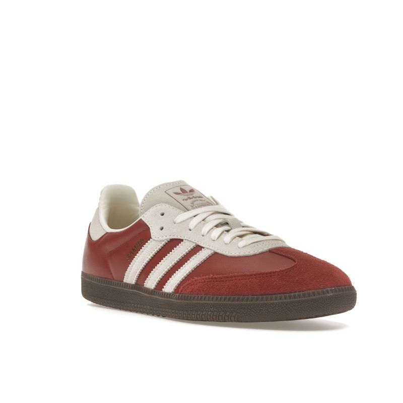 Adidas Samba OG Preloved Ruby Cream Unisex Sneakers Red Cream-White Gum JI3216