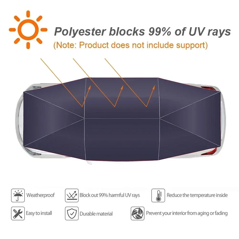 Car Sunshade Umbrella Sunscreen Tent Home Courtyard Parking Lot Fully Automatic Car Sunshade Umbrella Mobile Car Tent Parts