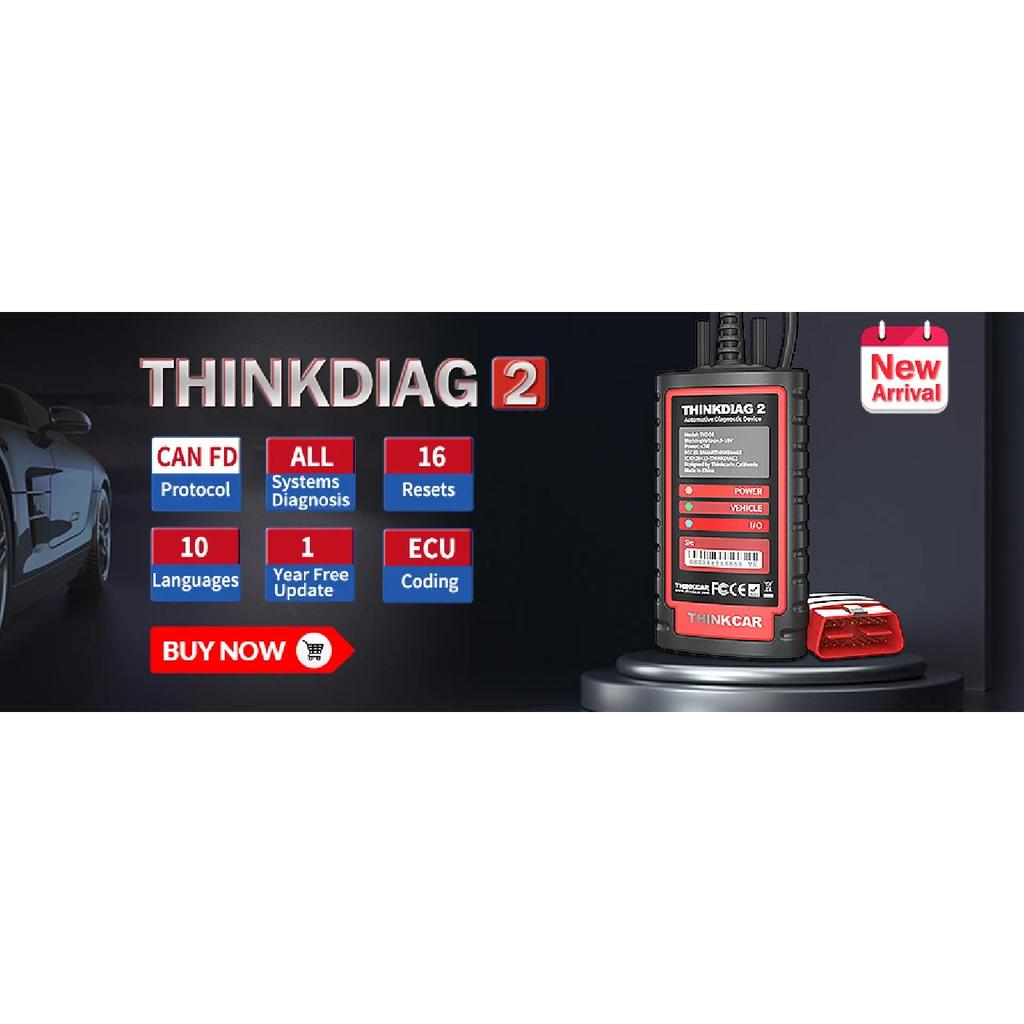 THINKCAR THINKDIAG 2 / KINGBOLEN Ediag Plus CAN FD Все системы 15 Сервисов Сброса Кодирование ЭБУ Сканер OBD2 Автомобильный Диагностический Инструмент