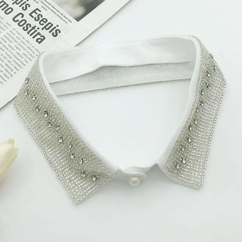 Pearl Fake Collar Lacklace Stand Beads Detachable Collar Fake Women for Party Bride Dress Decorate False Collar Nep Kraagie