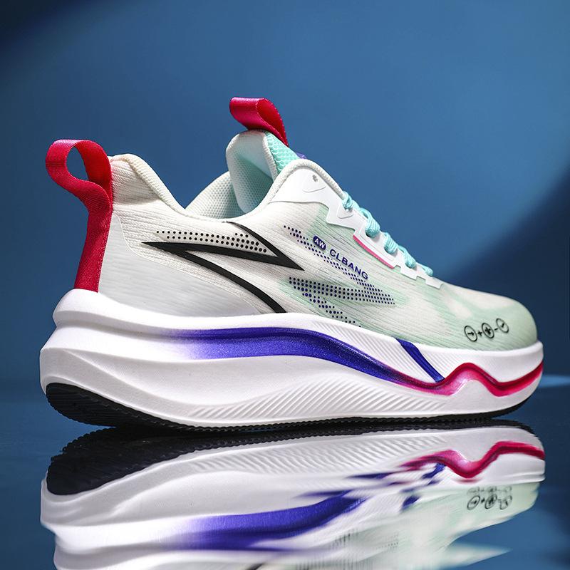 Карбоновые кроссовки для бега, гоночные, марафонские, с мягкой подошвой, мужские, летние, из дышащей сетки с плетением «флайнит», мужские и женские парные спортивные кроссовки