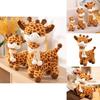 Cute Giraffe Plush Doll High Quality Short Plush Stuffed Animal Scarf Toy For Children