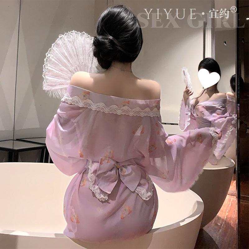 Original Erotic Underwear, Cute Rabbit Japanese Style Kimono, Sexy Pure Desire Role-playing Uniform Women's Set 1471