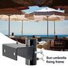 Holder Metal Parasol Stand Space-Saving Balcony Umbrella Stand Universal Balcony Railing Umbrella