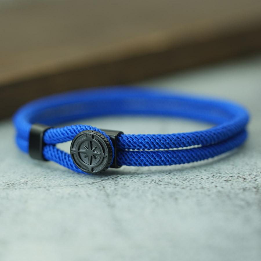 Классический двухслойный браслет из миланского шнура для мужчин, ручная работа, черная застежка, обертывающая цепочка, браслет на запястье, мужской, для активного отдыха, езды, повседневные аксессуары