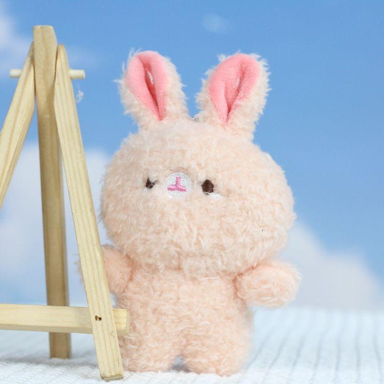 Очаровательный плюшевый брелок-мишка, милый брелок для рюкзака в виде животного с мягким наполнителем из полипропиленового хлопка