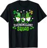Shenanigans Squad St Patricks Day Gnomes Green Proud Irish T Shirt Kawaii Women Clothes Vintage Ropa Hombre Camisetas Tops Tees