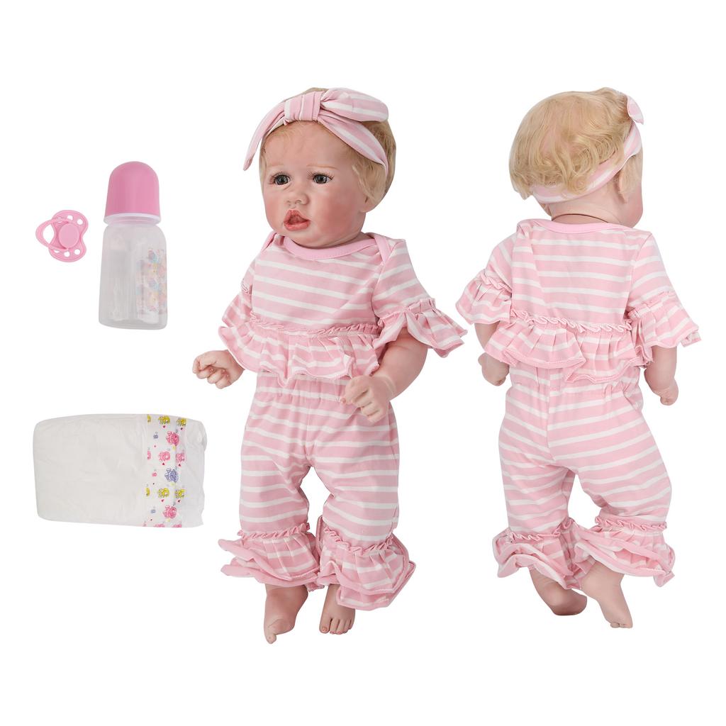 55 см набор кукол Reborn реалистичные куклы Rebirth Baby Girl младенец игрушка подарок с соской