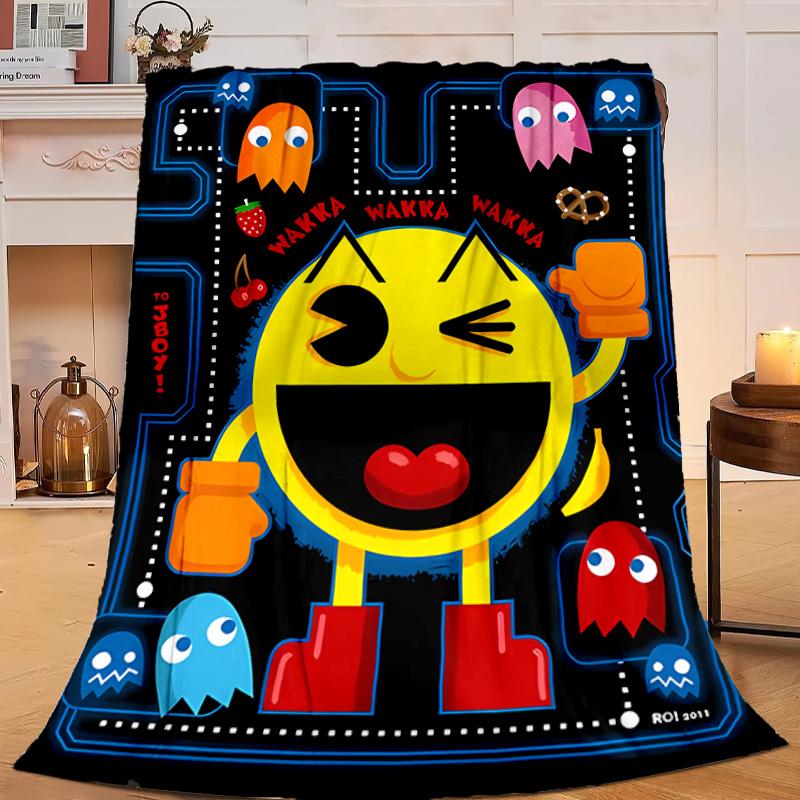 1PC colorful game Adventure Flannel Blanket Gift, Suitable for Both Men And Women, Soft Ideal for Beds And Sofa, Birthday Or Christmas Gift