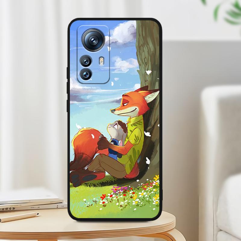 Аниме Джуди Зверополис для Xiaomi Mi 13T 13 12T 12 11T 11i 11 A3 10T 10 9 Pro Lite Ultra 5G черный чехол для телефона Funda