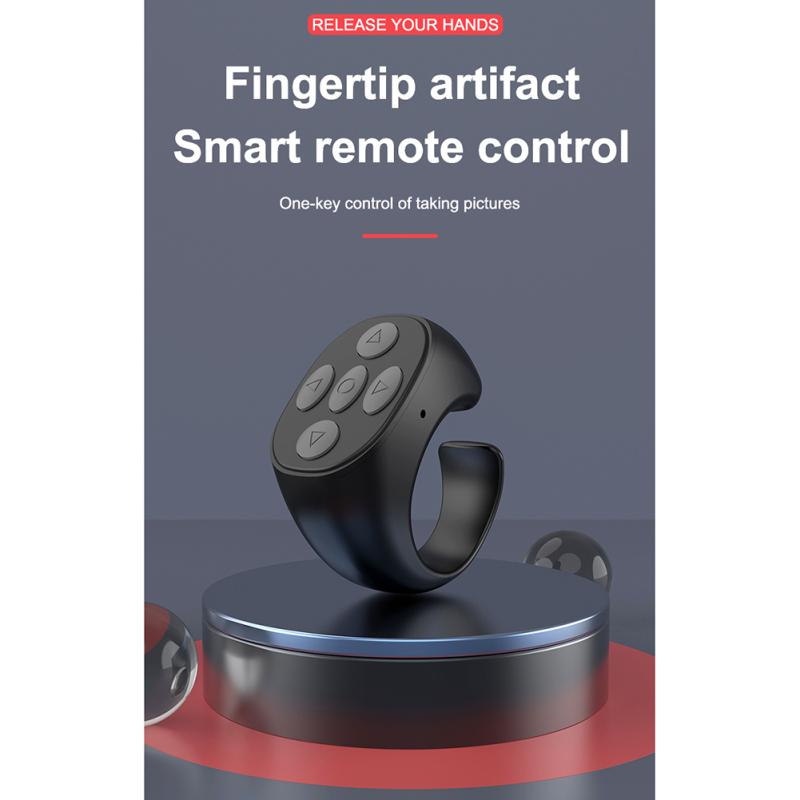 Tik Tok Кольцо Пульт Дистанционного Управления Портативный Bluetooth-совместимый Мобильный Телефон Таймер Для Селфи Переворот страниц
