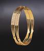 1 One Gram Gold Plated Traditional American Diamond Bangle for Women & Girls