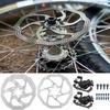 Mountain Bike Mechanical Disc Brake Cycling Bicycle Front Rear Set with 160mm Rotors