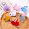 Fashion Cute Plush Three-Dimensional Rabbit Hairpin Side Clip Hair Clip For Girls Hairgrip Children Hair Accessories Headwear