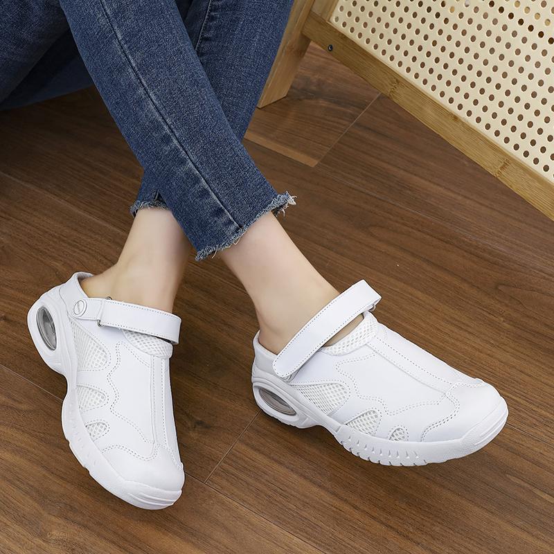 Модная женская обувь больших размеров для медсестер, удобная дышащая рабочая обувь, женская медицинская обувь