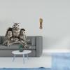 Современная скульптура совы Настольное украшение с миниатюрными дедушкиными часами Винтажная статуэтка животного для