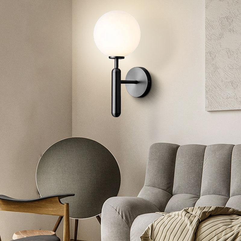 Nordic Copper Black LED Wall Lighting Fixtures For Bedroom Corridor Balcony Bedside Indoor LED Wall Lamps Wall Sconce AC85-265V