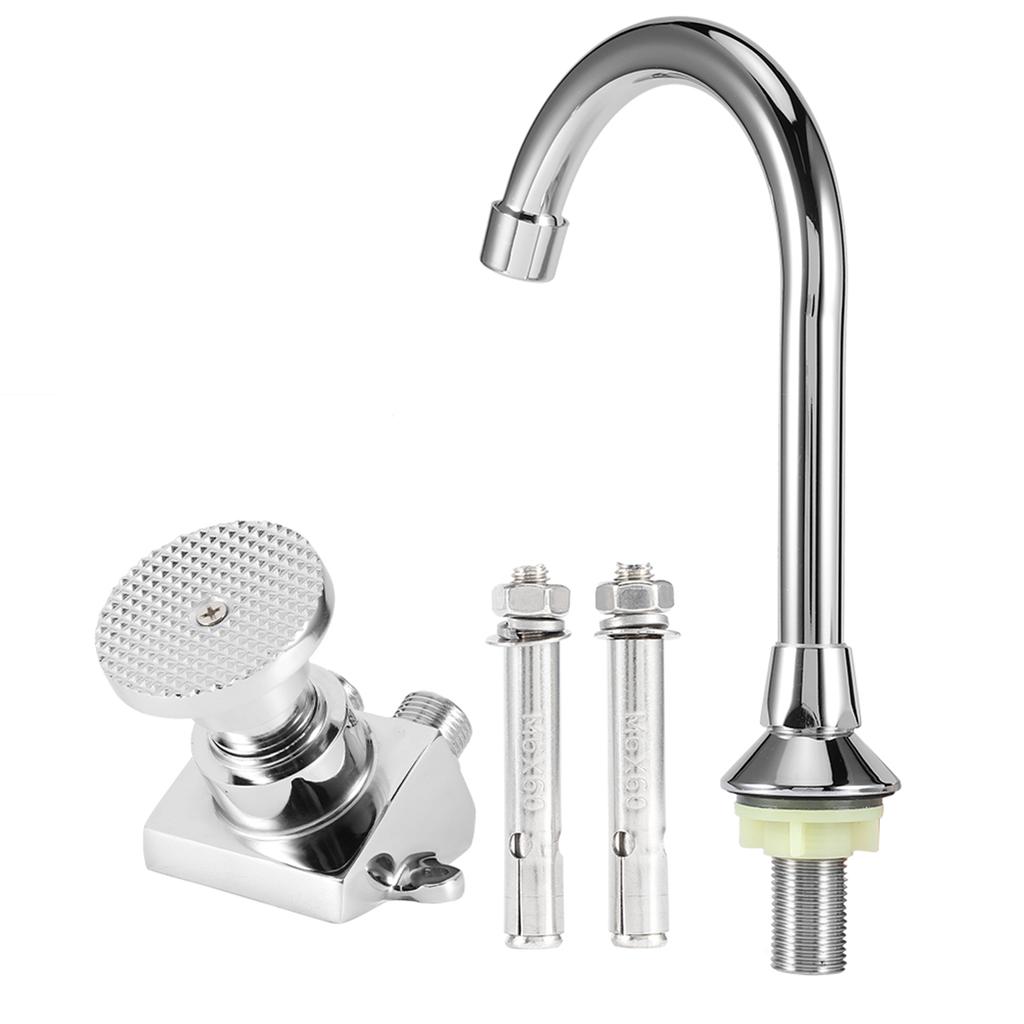 G1/2in резьба медный напольный кран для раковины с педалью набор кранов для больничной лаборатории