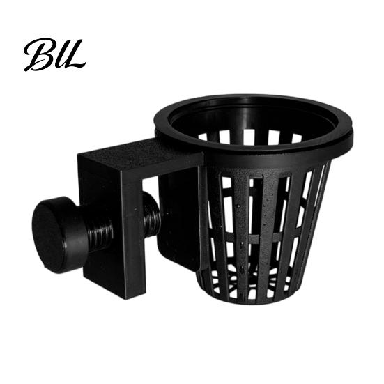 Plant Fixing Cup Aquarium Holder, Top Hanging Fish Tank Planter Basket with Screw Clamp for Anubias, Aquatic Plants Greenery Holder