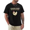 Chicken Game Don't Look At The Chicken Pattern Print T-Shirt Men Casual Daily Outdoor Round Neck Short Sleeve T Shirt Mens Top