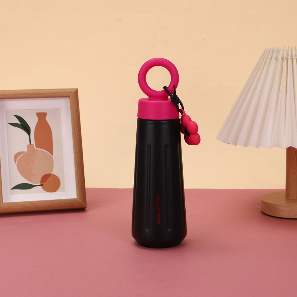 450ML Capacity Stainless Steel Insulated Cup Sunflower Pendant Sports Water Cup Women Girls