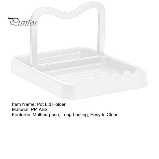 Держатель для крышки кастрюли Стойка для посуды Нескользящая конструкция Легко чистить Складная подставка для крышки кастрюли